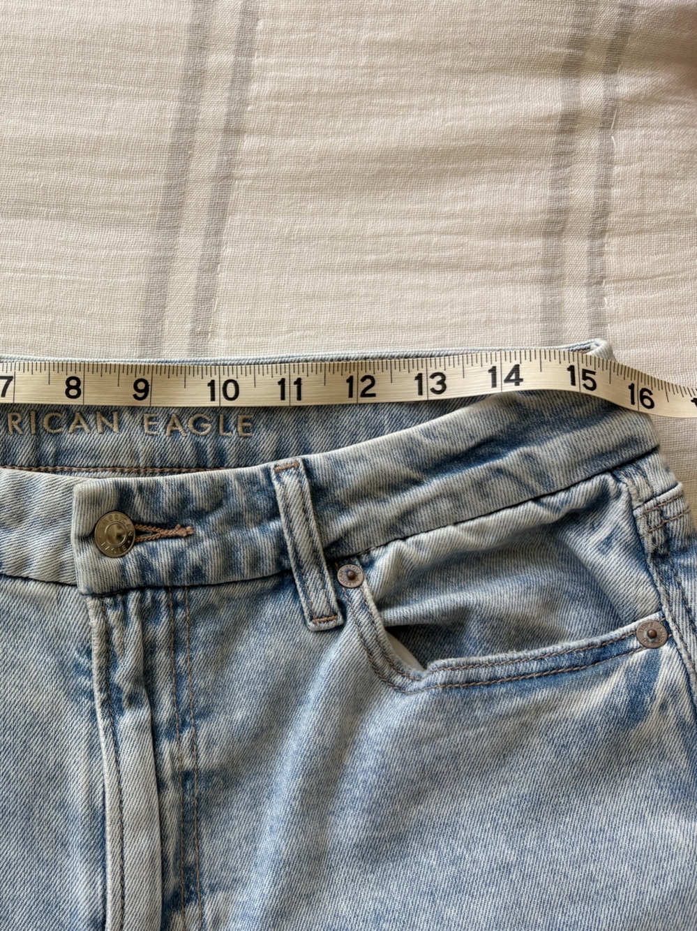 AE Curvy Super High-Rise Baggy Wide-Leg Jeans - sz10 - Picture 4 of 6